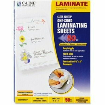 C-LINE PRODUCTS Film, Lam, Antmcrbl, 9X12 CLI65009